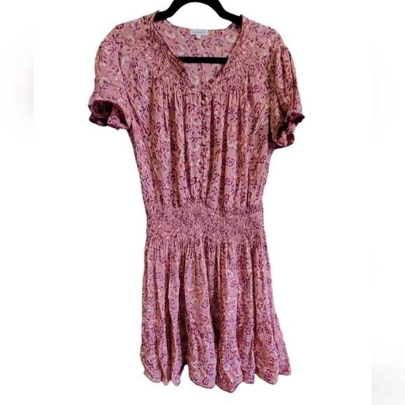 Poupette St Barth Pink Short Sleeve Dress - Picture 1 of 9